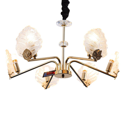 Ophelia Chandelier, 6 Lights, Metal, 65×45cm - Solitaire Gold-نجفة أوفيليا، 6 لمبة، معدن، 65×45 سم - سوليتير ذهبي