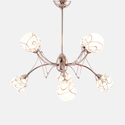 Nevada Chandelier, 8 Lights, Metal, 78×78cm - Solitaire Gold