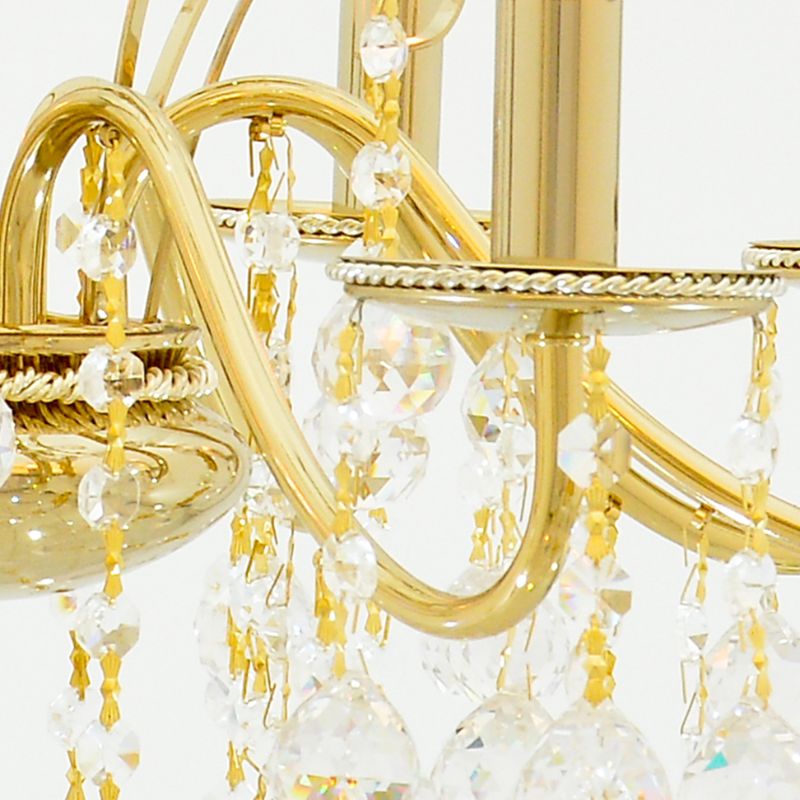 Vera Chandelier, 8 Lights, Metal, 62×80cm - Chrome Gold