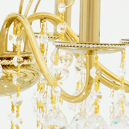 Vera Chandelier, 8 Lights, Metal, 62×80cm - Chrome Gold