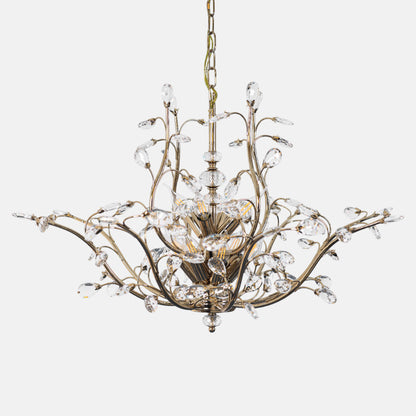 نجفة إيفانثيا الذهبية ذات الثمانية لمبة 