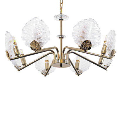 Ophelia Chandelier, 8 Lights, Metal, 65×65cm - Solitaire Gold-نجفة أوفيليا، 8 لمبة، معدن، 65×65 سم - سوليتير ذهبي