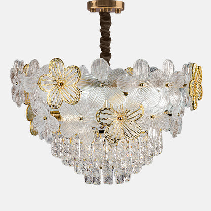Florentine 50 cm Solitaire Gold Chandelier