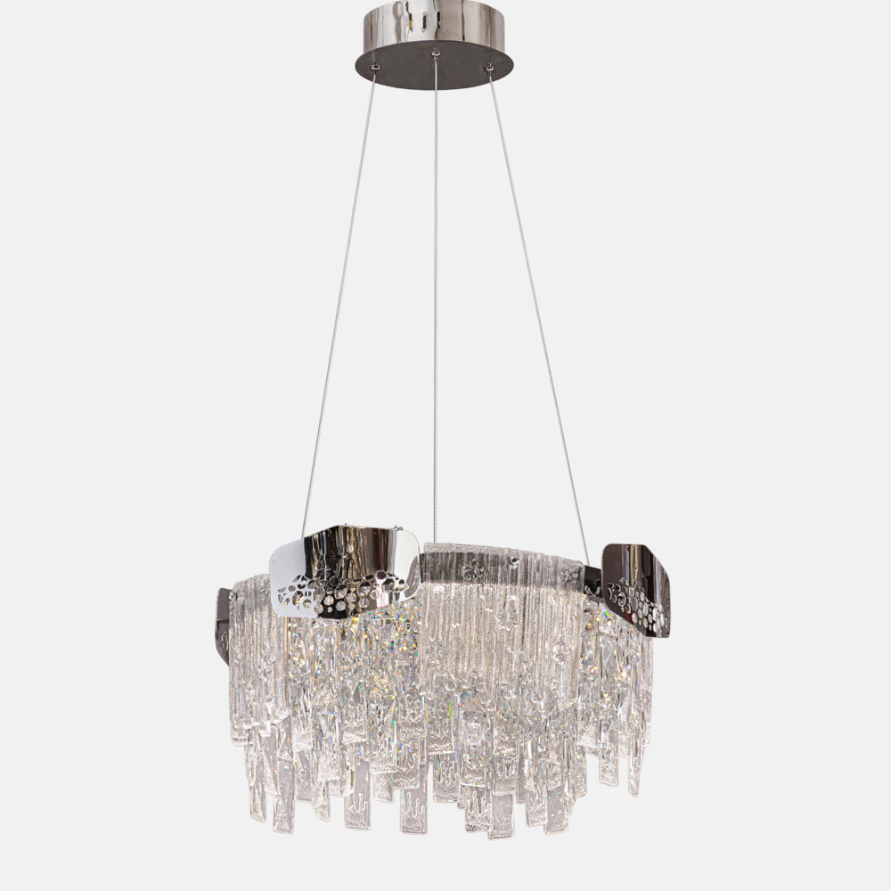 نجفة على شكل خلية نحل، معدن/ستانلس ستيل، 80×50 سم - كروم