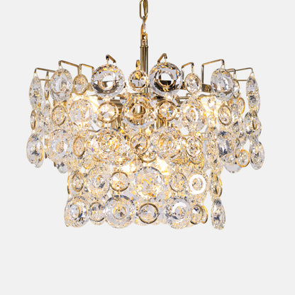 Amalia Chandelier, 6 Lights, Stainless Steel, 50×50cm - Solitaire Gold