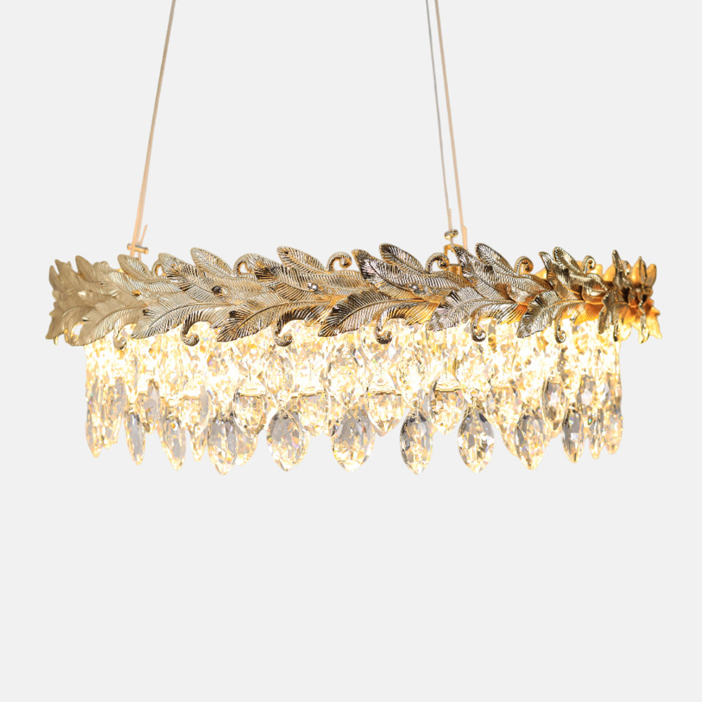 Cleopatra Chandelier, Metal/Stainless Steel, 50×60cm - Solitaire Gold