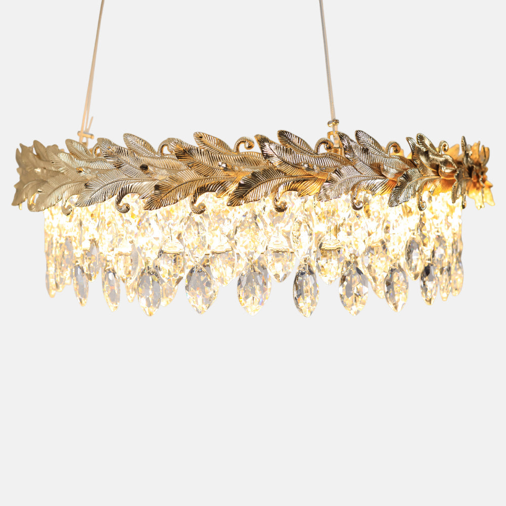 Cleopatra Chandelier, Metal/Stainless Steel, 50×60cm - Solitaire Gold