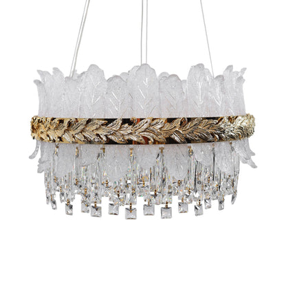 Nerelle LED Chandelier, Stainless Steel, 50×60cm - Solitaire Gold-نجفة ليد نيريل، استانلس ستيل، 50×60 سم - سوليتير ذهبي