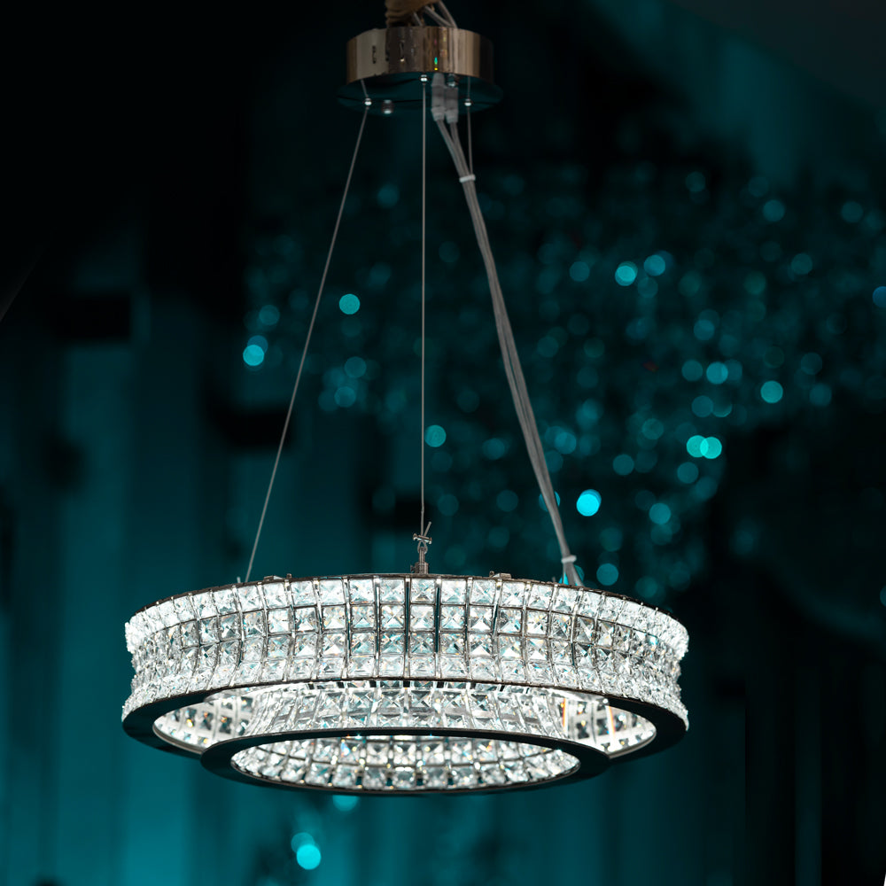 Arena led 55cm Chrome Chandelier