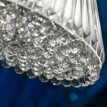 Umbrella 55cm solitaire gold chandelier