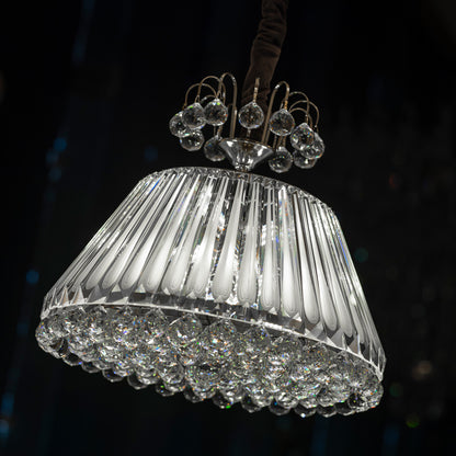 Umbrella 55cm solitaire gold chandelier