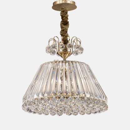 Umbrella 55cm solitaire gold chandelier
