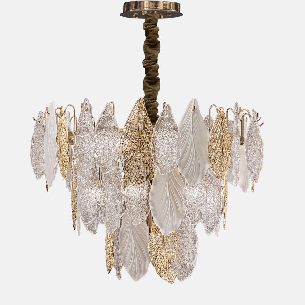 Silva Chandelier, 16 Lights, Metal/Stainless Steel, 60×70cm - Solitaire Gold