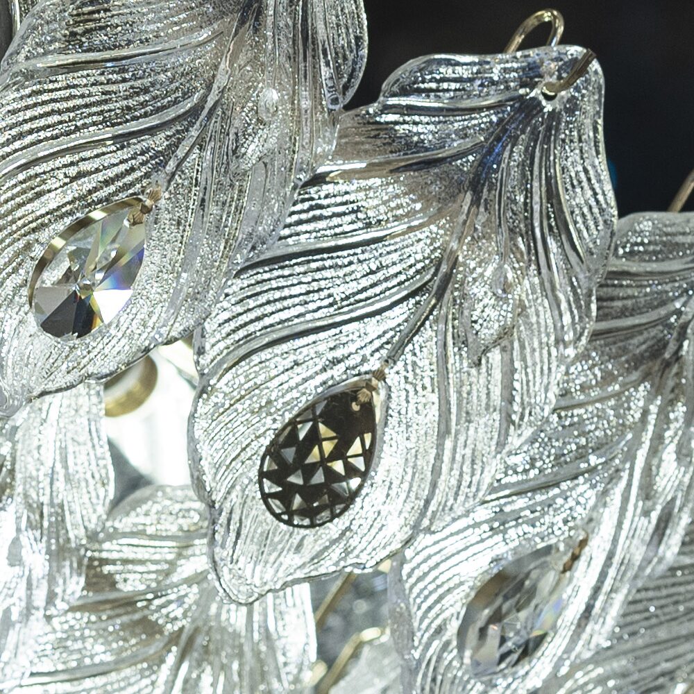 Crown Chandelier, Metal/Stainless Steel, 80×80cm - Solitaire Gold