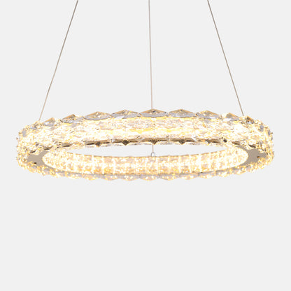 Diamanto Chandelier, Stainless Steel, 60×60cm - Solitaire Gold
