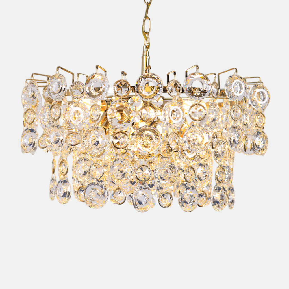 Amalia 60 cm Chandelier Solitaire Gold