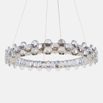 نجفة نيفلي، من الفولاذ المقاوم للصدأ، 60×60 سم - سوليتير ذهبي 