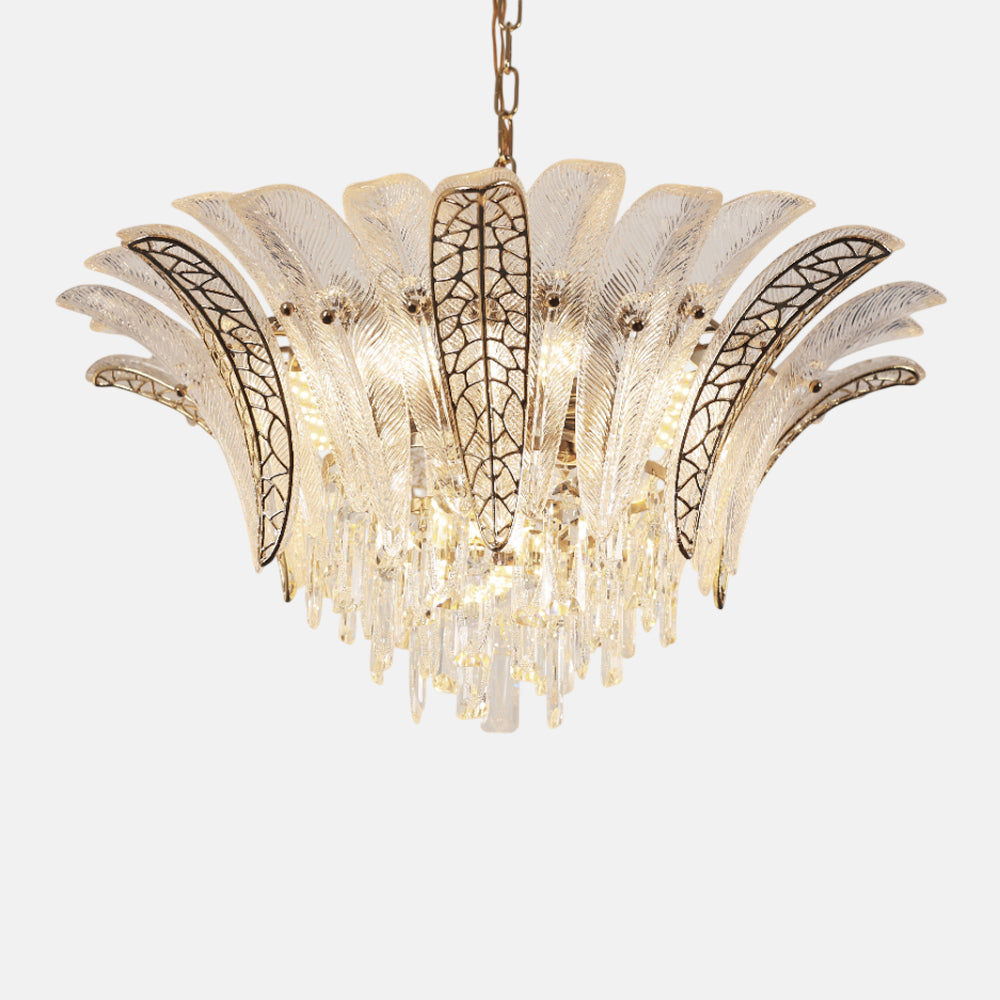 Cleo Chandelier, 11 Lights, Stainless Steel, 60×50cm - Solitaire Gold