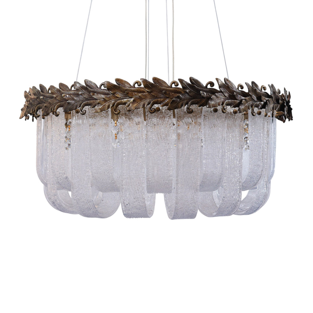 Bianca LED Chandelier, Stainless Steel, 60×70cm - Oxide-نجفة ليد بيانكا، استانلس ستيل، 60×70 سم - اكسيديه