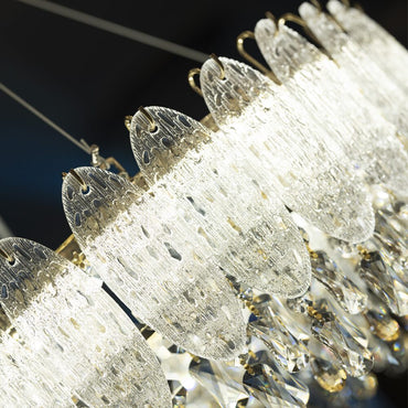 نجفة جوليو LED، معدن/ستانلس ستيل، 80×70 سم - سوليتير جولد