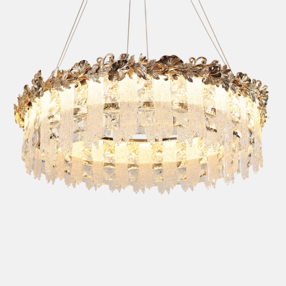 Stefania Chandelier, Stainless Steel, 70×65cm - Solitaire Gold