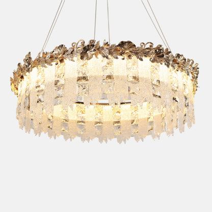 Stefania Chandelier, Stainless Steel, 70×65cm - Solitaire Gold