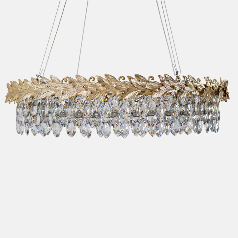 Cleopatra Chandelier, Metal/Stainless Steel, 70×65cm - Solitaire Gold