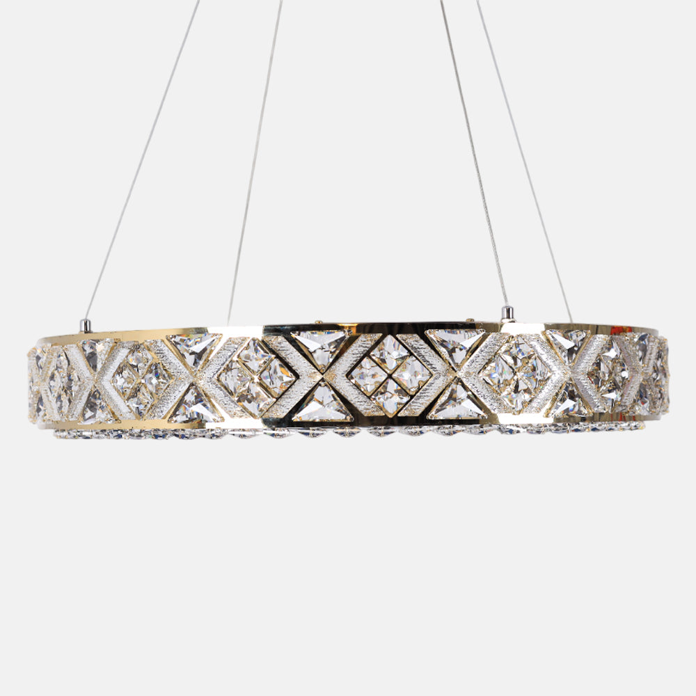 Chara Chandelier, Stainless Steel, 70×60cm - Solitaire Gold