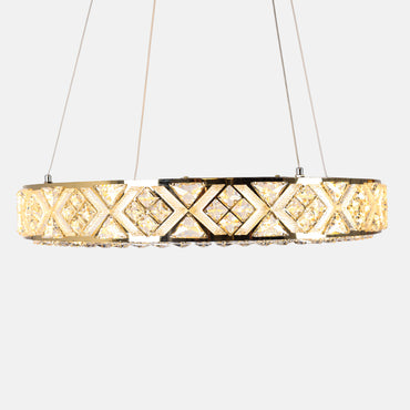 Chara Chandelier, Stainless Steel, 70×60cm - Solitaire Gold
