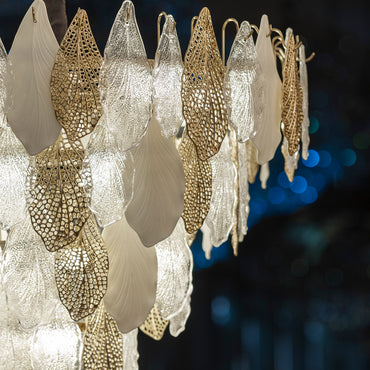 نجفة سيلفا، 24 مصباحًا، معدن/ستانلس ستيل، 80×80 سم - سوليتير جولد