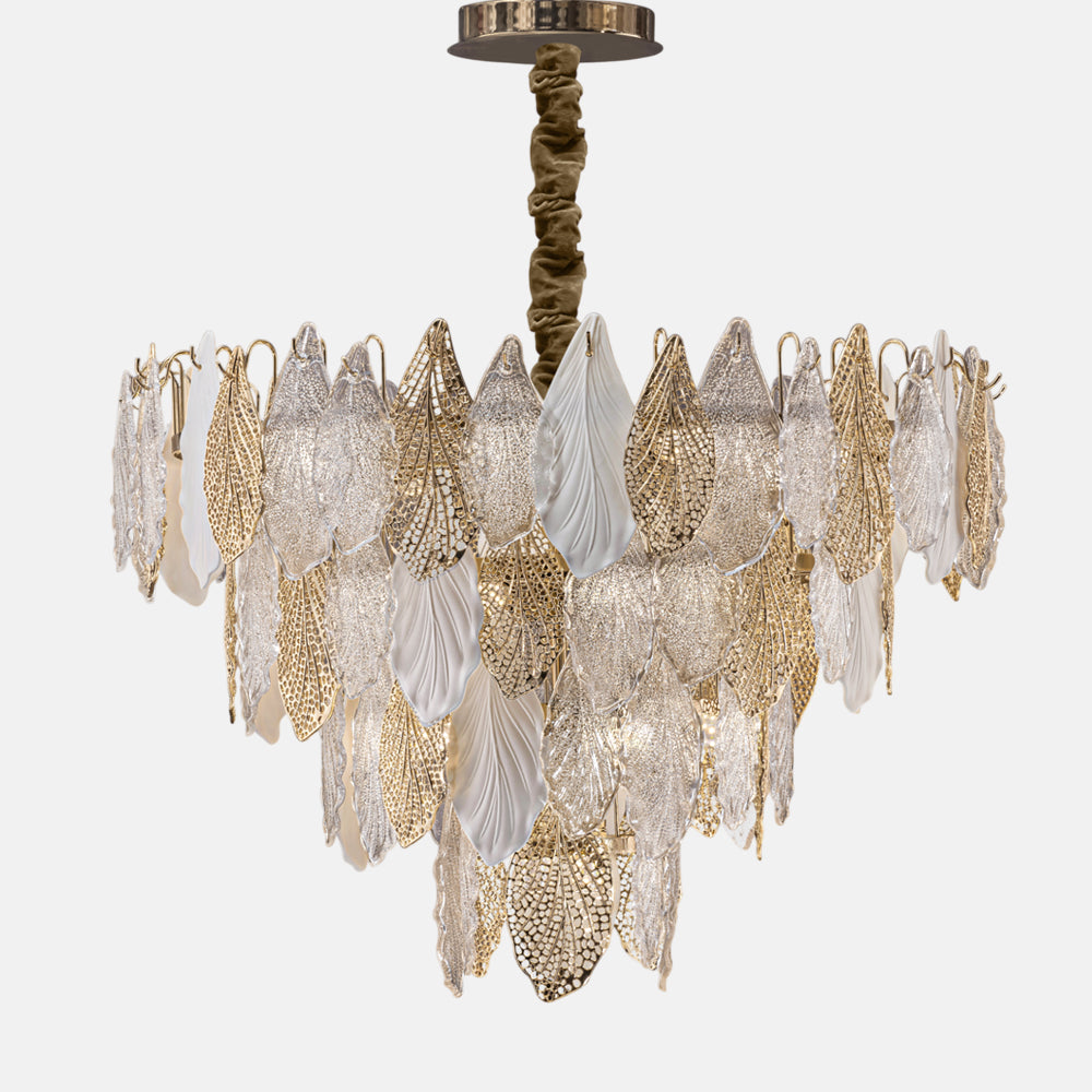 نجفة سيلفا، 24 مصباحًا، معدن/ستانلس ستيل، 80×80 سم - سوليتير جولد