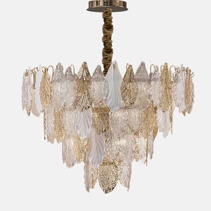 نجفة سيلفا، 24 مصباحًا، معدن/ستانلس ستيل، 80×80 سم - سوليتير جولد