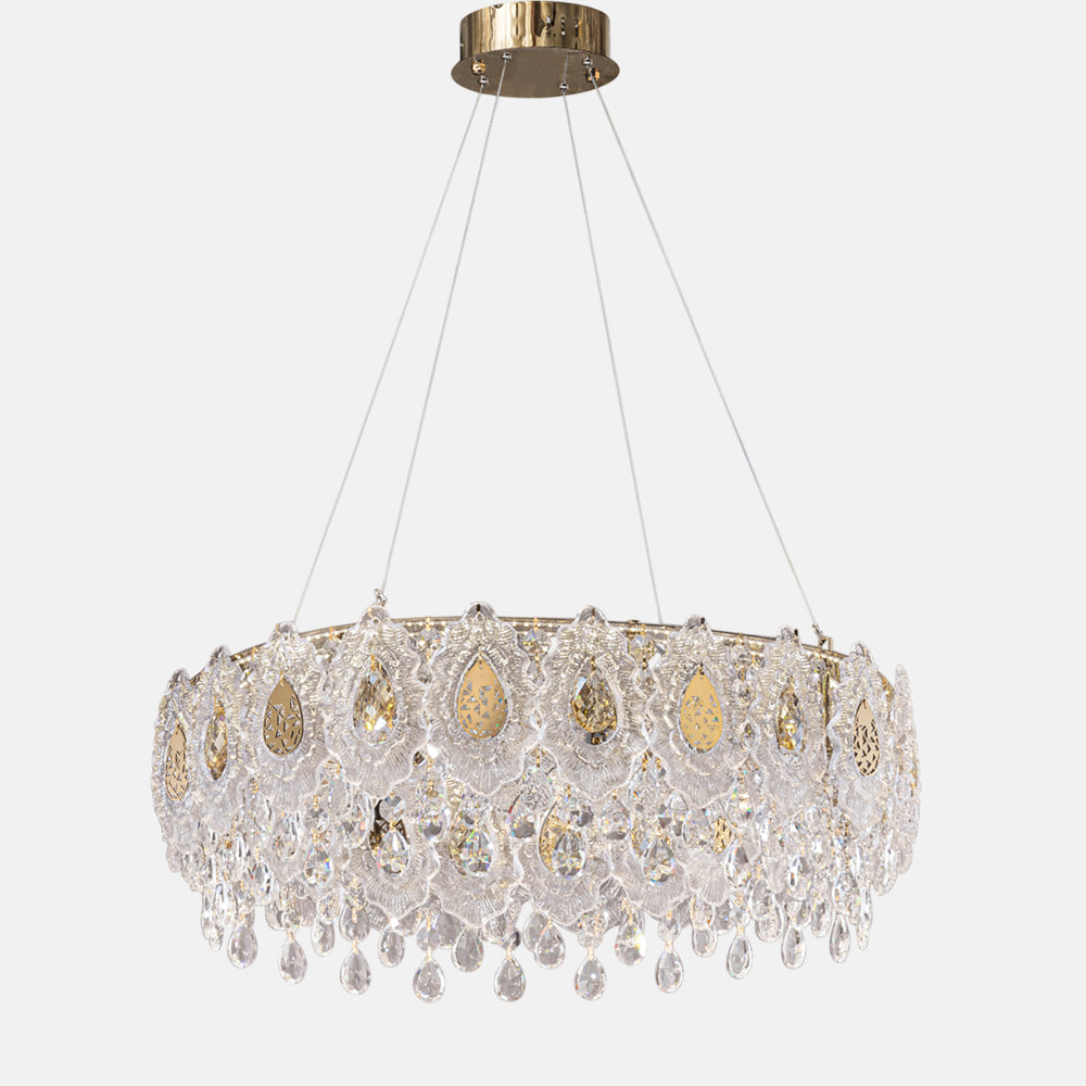 Aurora led 80cm solitaire gold Chandelier