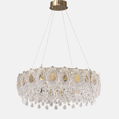 Aurora led 80cm solitaire gold Chandelier