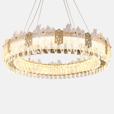 Electra Chandelier, Metal/Stainless Steel, 80×65cm - Solitaire Gold