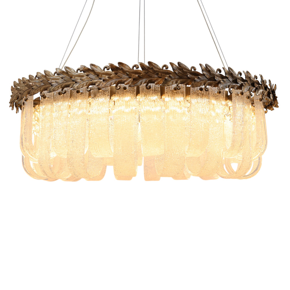 Bianca LED Chandelier, Stainless Steel, 80×80cm - Oxide-نجفة ليد بيانكا، استانلس ستيل، 80×80 سم - اكسيديه