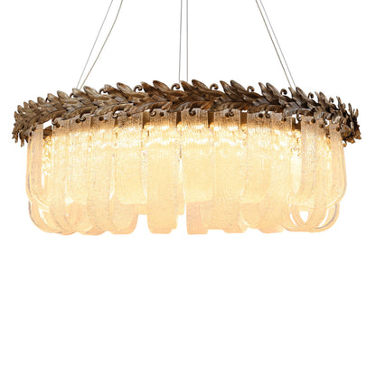 Bianca LED Chandelier, Stainless Steel, 80×80cm - Oxide-نجفة ليد بيانكا، استانلس ستيل، 80×80 سم - اكسيديه