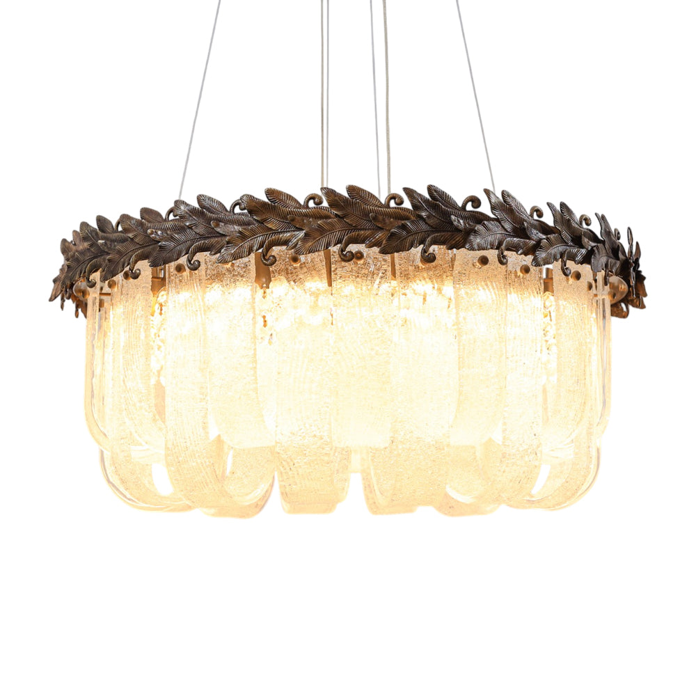 Bianca LED Chandelier, Stainless Steel, 80×80cm - Oxide-نجفة ليد بيانكا، استانلس ستيل، 80×80 سم - اكسيديه