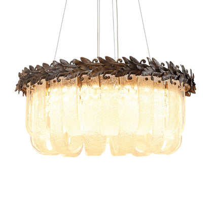 Bianca LED Chandelier, Stainless Steel, 80×80cm - Oxide-نجفة ليد بيانكا، استانلس ستيل، 80×80 سم - اكسيديه