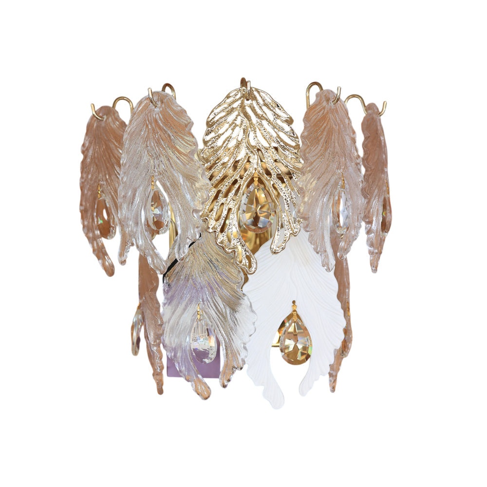 Bloom Wall Lamp, 3 Lights, Stainless Steel, 30×30cm - Gold - ابليك بلوم، 3 لمبة، استانلس ستيل، 30×30 سم - ذهبي