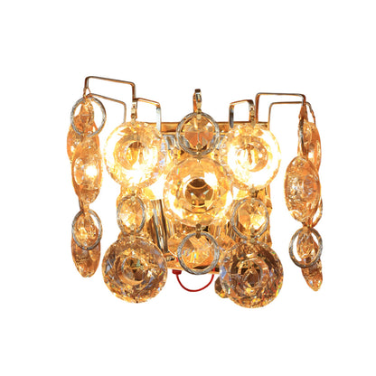 Orbit Wall Lamp, 2 Lights, Stainless Steel, 22×18cm - Gold - ابليك اوربيت، 2 لمبة، استانلس ستيل، 22×18 سم - ذهبي