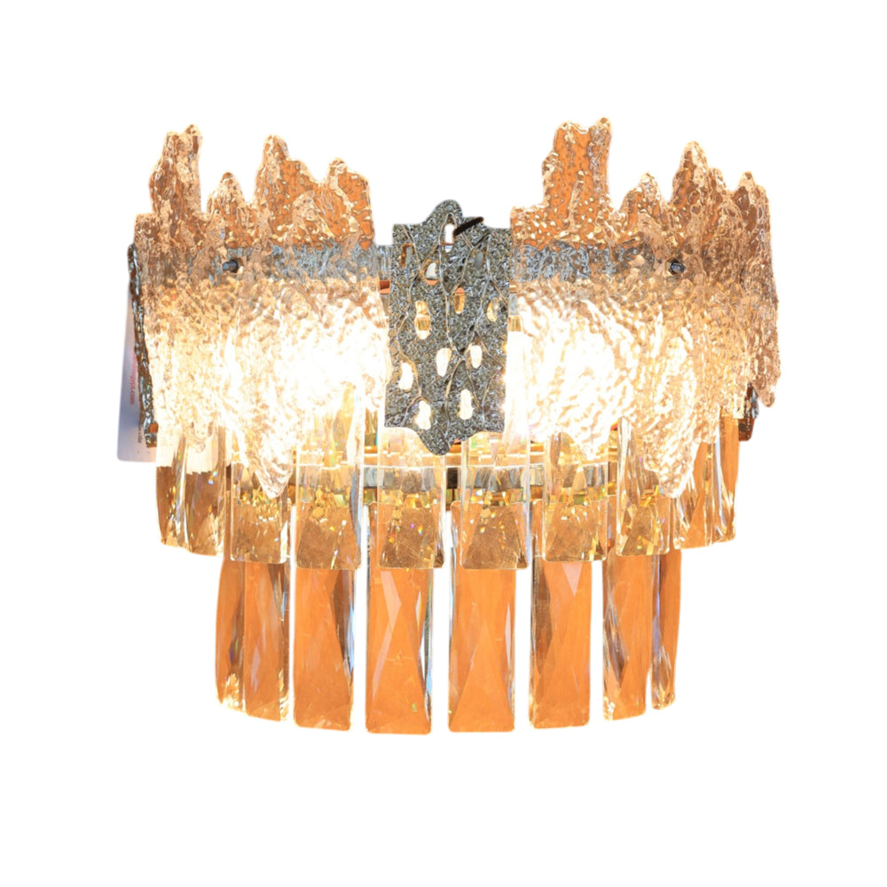 Cascade Wall Lamp, LED, Stainless Steel, 30×21cm - Gold - ابليك كاسكيد، ليد، استانلس ستيل، 30×21 سم - ذهبي