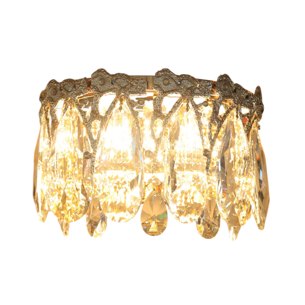 Gemma Wall Lamp, LED, Stainless Steel, 24×14cm - Gold - ابليك جوهرة، ليد، استانلس ستيل، 24×14 سم - ذهبي