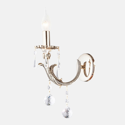 Sharp 1 Solitaire Gold Wall lamp