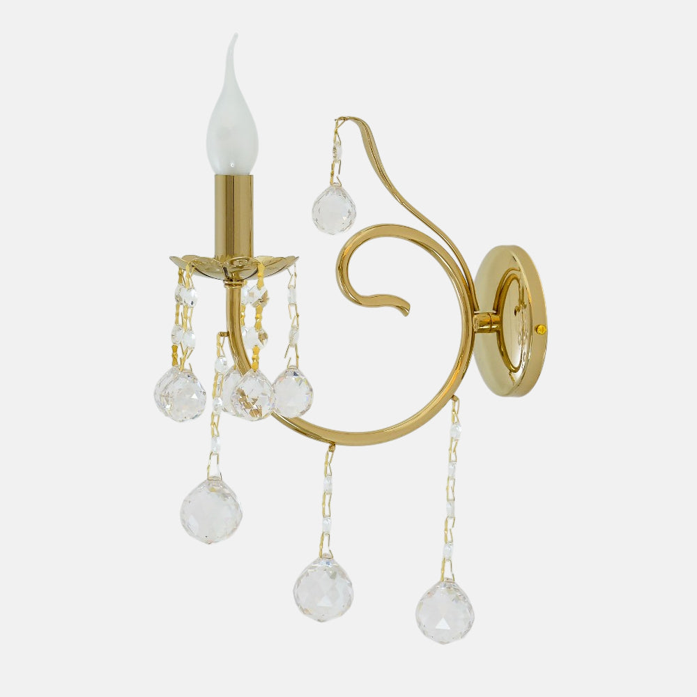 Sondos 1 light Solitaire Gold Wall lamp