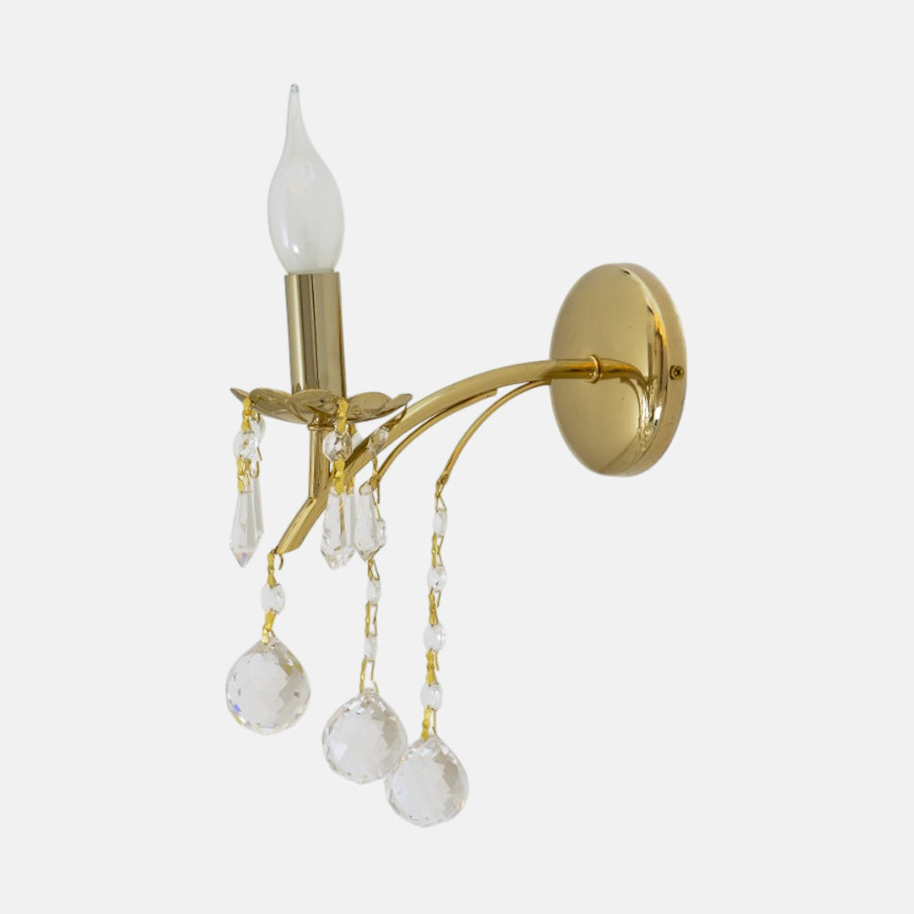 Shallal 1 light Solitaire Gold Wall lamp