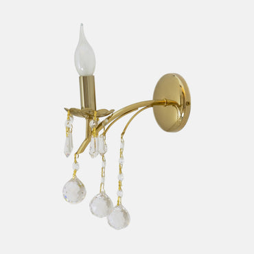 Shallal 1 light Solitaire Gold Wall lamp