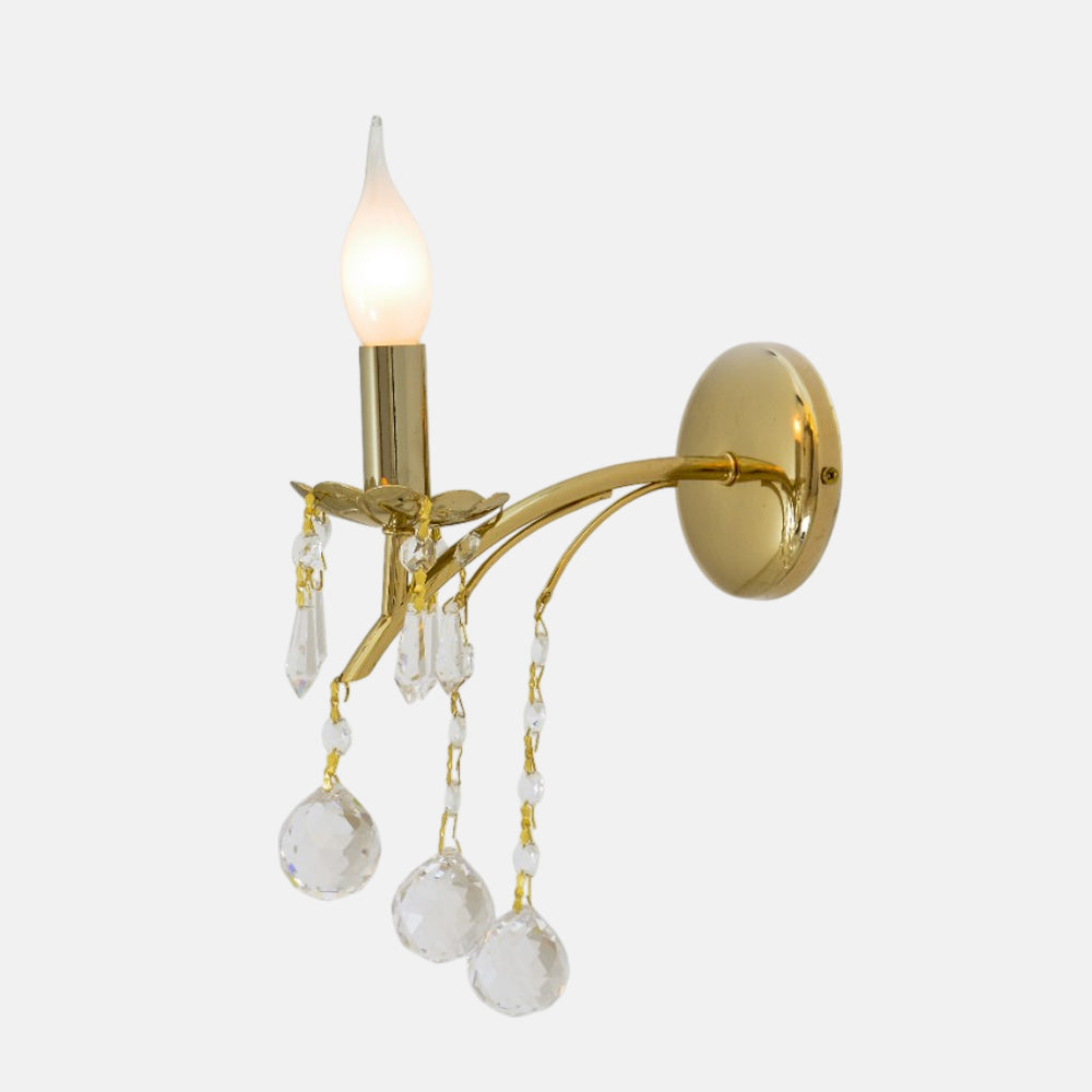 Shallal 1 light Solitaire Gold Wall lamp
