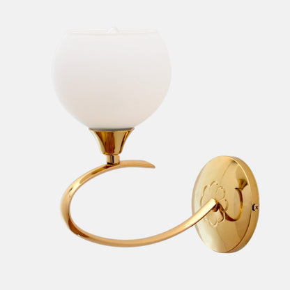 Bolso 1 Light Solitaire Gold Wall Lamp