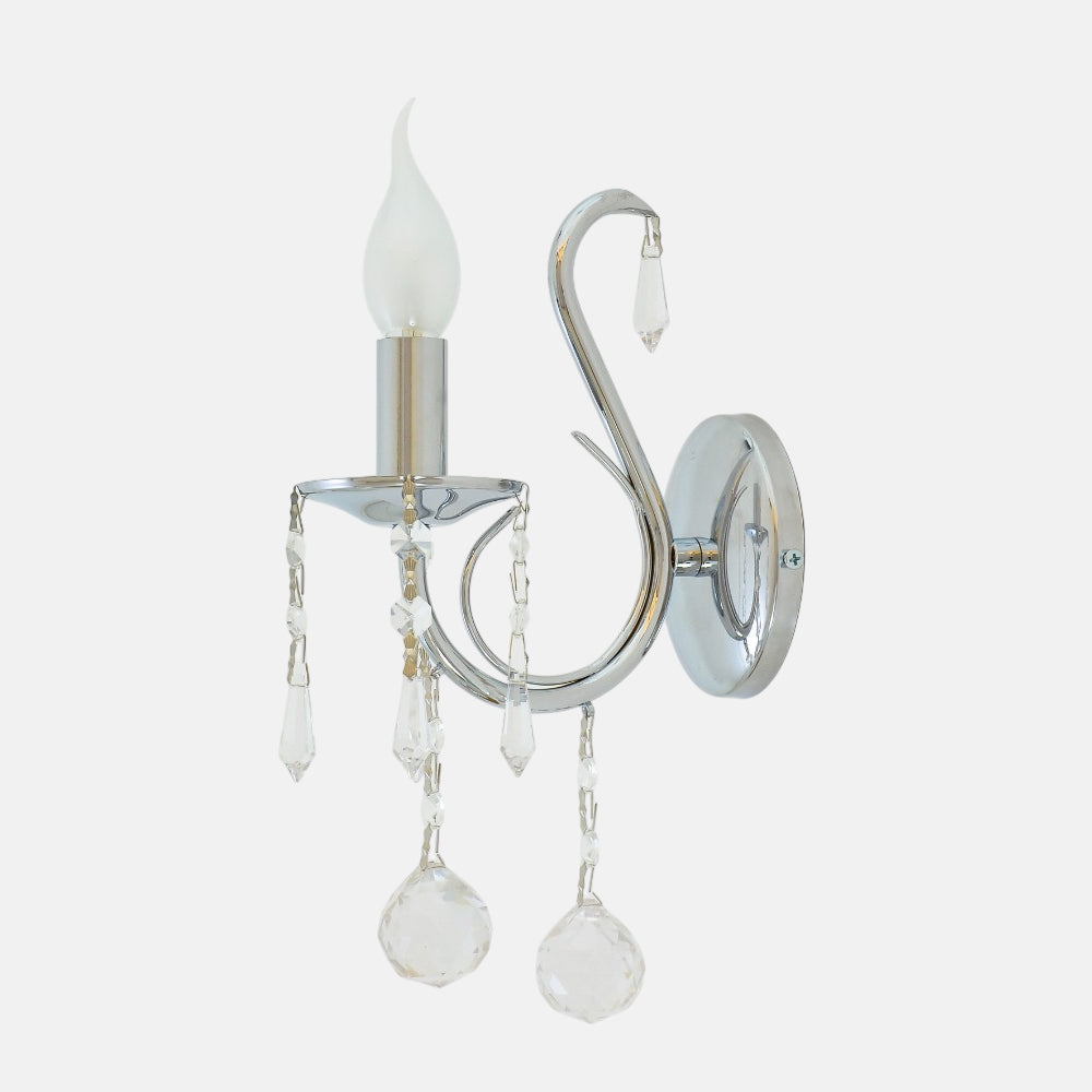 Ball 1 light chrome Wall lamp